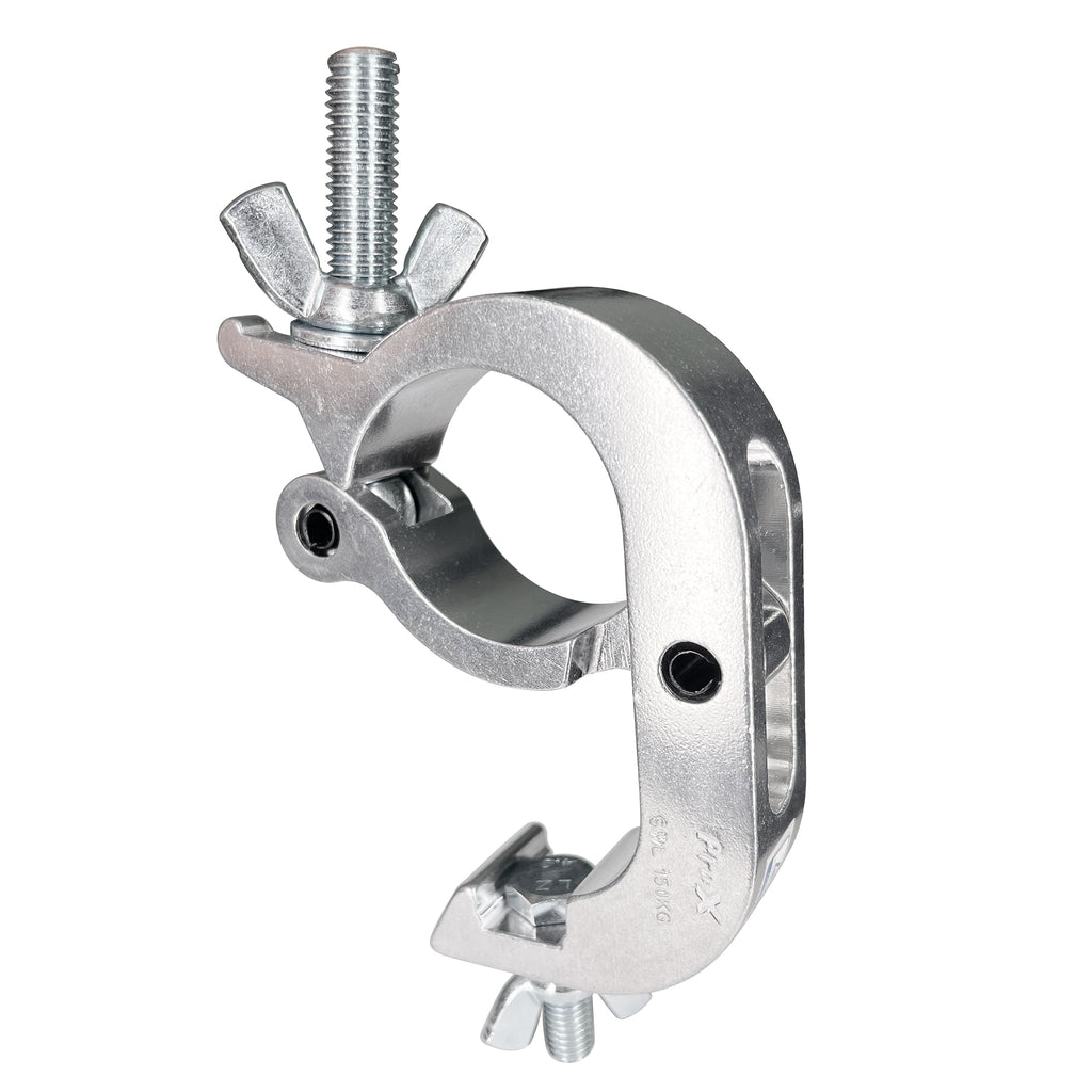 Aluminum Pro Slim Hook Style Clamp for 2" Truss Tube Capacity 330 Lbs.