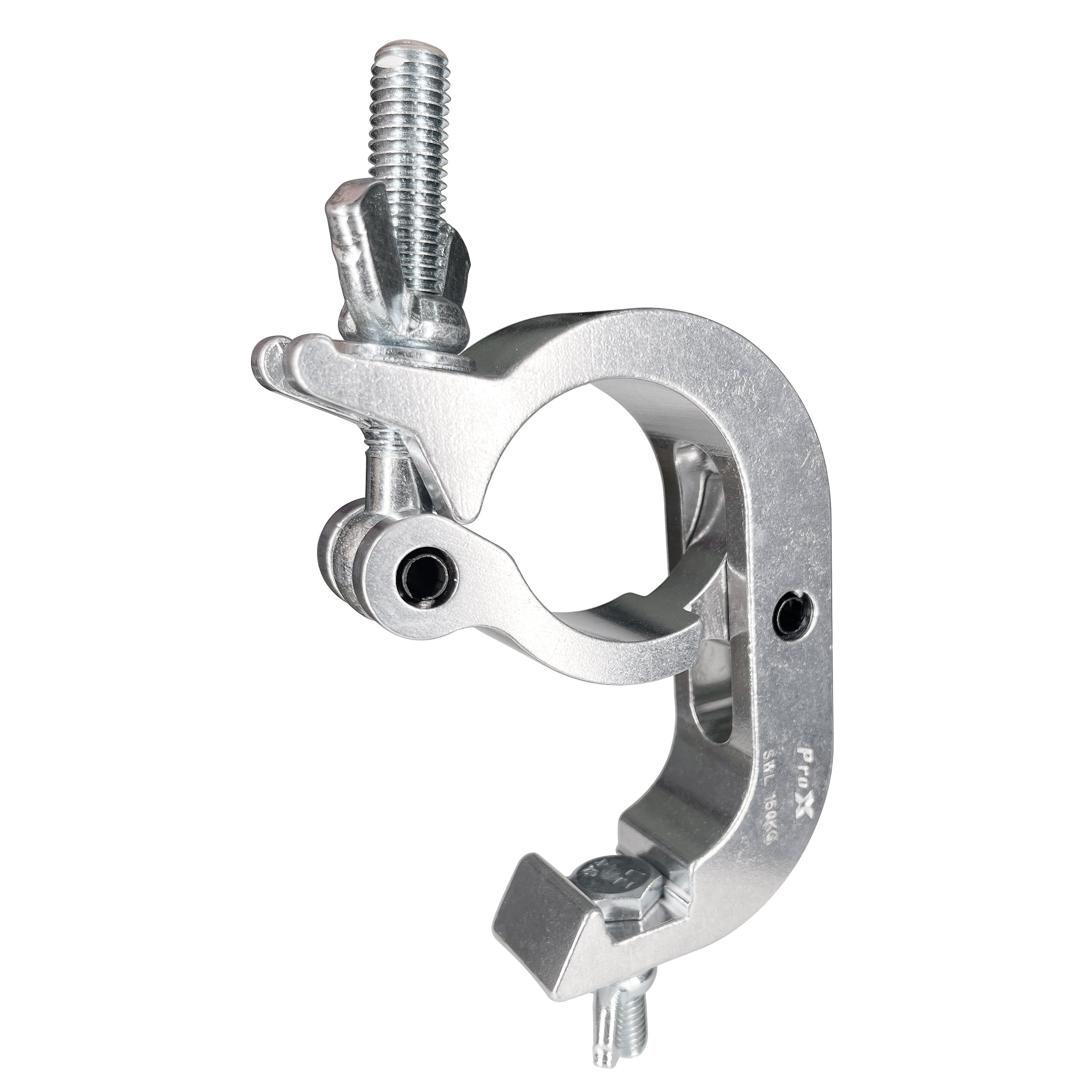 Aluminum Pro Slim Hook Style Clamp for 2" Truss Tube Capacity 330 Lbs.