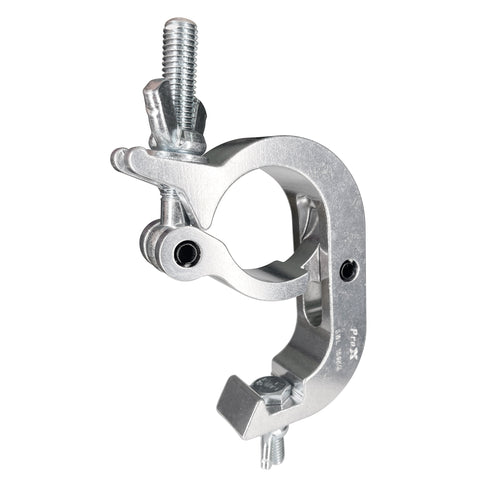 Aluminum Pro Slim Hook Style Clamp for 2" Truss Tube Capacity 330 Lbs.