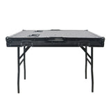 Mobile AV Broadcasting Streaming Recording Studio Workstation Case with 4U Top 12U Bottom Black Finish