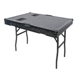 Mobile AV Broadcasting Streaming Recording Studio Workstation Case with 4U Top 12U Bottom Black Finish