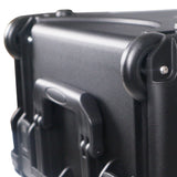 UltronX MEDIUM Water Resistant ABS Molded Portable Storage Case for Audio Camera Tactical includes cut pluck foam - 14x19x7.5