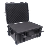 UltronX MEDIUM Water Resistant ABS Molded Portable Storage Case for Audio Camera Tactical includes cut pluck foam - 14x19x7.5