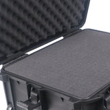 UltronX MEDIUM Water Resistant ABS Molded Portable Storage Case for Audio Camera Tactical includes cut pluck foam - 14x19x7.5