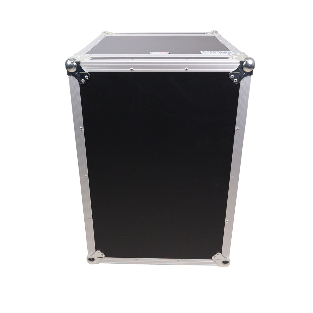 16U Vertical Amp Rack Mount Flight Case with Caster Wheels