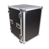 16U Vertical Amp Rack Mount Flight Case with Caster Wheels