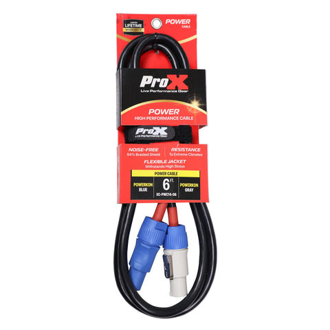 6 Ft. 14 AWG High Performance Link Grey Male to Blue Male for Power Connection compatible devices