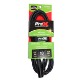 10 Ft. Unbalanced 1/8" (3.5mm) TRS-M Mini to XLR3-M High Performance Audio Cable