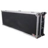 DJ Coffin Flight Case for (2) 1200 Style Turntables 10-inch 12-inch Mixers with Sliding Laptop Shelf and