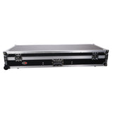 DJ Coffin Flight Case for (2) 1200 Style Turntables 10-inch 12-inch Mixers with Sliding Laptop Shelf and