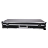 DJ Coffin Flight Case for (2) 1200 Style Turntables 10-inch 12-inch Mixers with Sliding Laptop Shelf and
