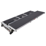 DJ Coffin Flight Case for (2) 1200 Style Turntables 10-inch 12-inch Mixers with Sliding Laptop Shelf and