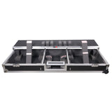 DJ Coffin Flight Case for (2) 1200 Style Turntables 10-inch 12-inch Mixers with Sliding Laptop Shelf and