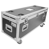 ATA Utility Flight Travel Heavy-Duty Storage Road Case with 4" in casters – 47.5"x16"x16" Exterior