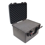 UltronX SMALL Water Air sealed ABS Molded Portable Storage Case for Audio Camera Tactical includes cut pluck foam - 17x13x9 in.