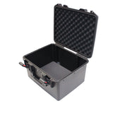 UltronX SMALL Water Air sealed ABS Molded Portable Storage Case for Audio Camera Tactical includes cut pluck foam - 17x13x9 in.