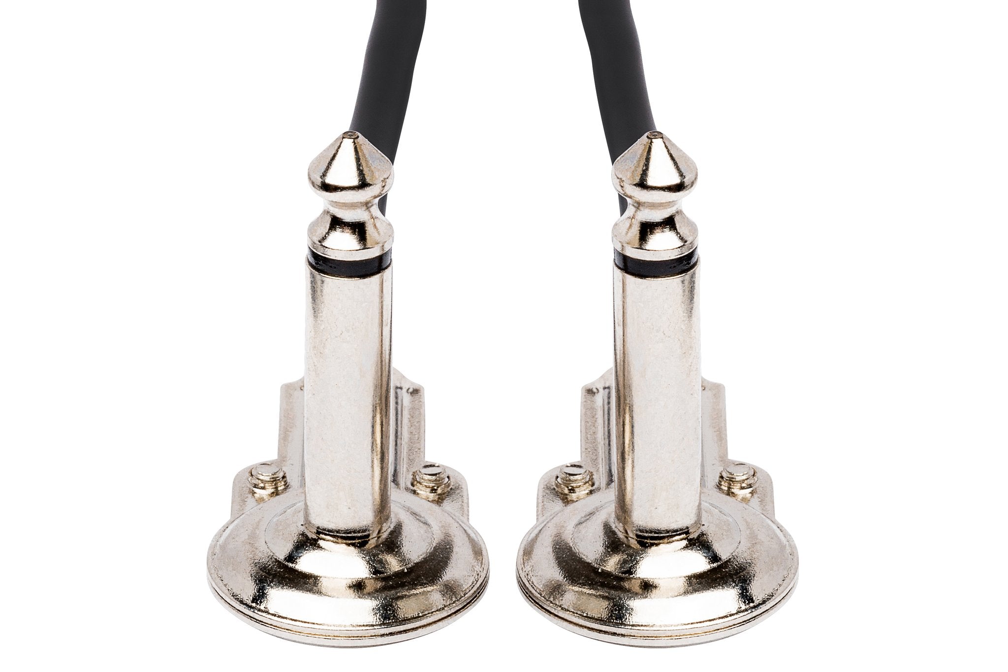 Guitar Patch Cable, Low-profile Right-angle to Same, 1 ft - Front