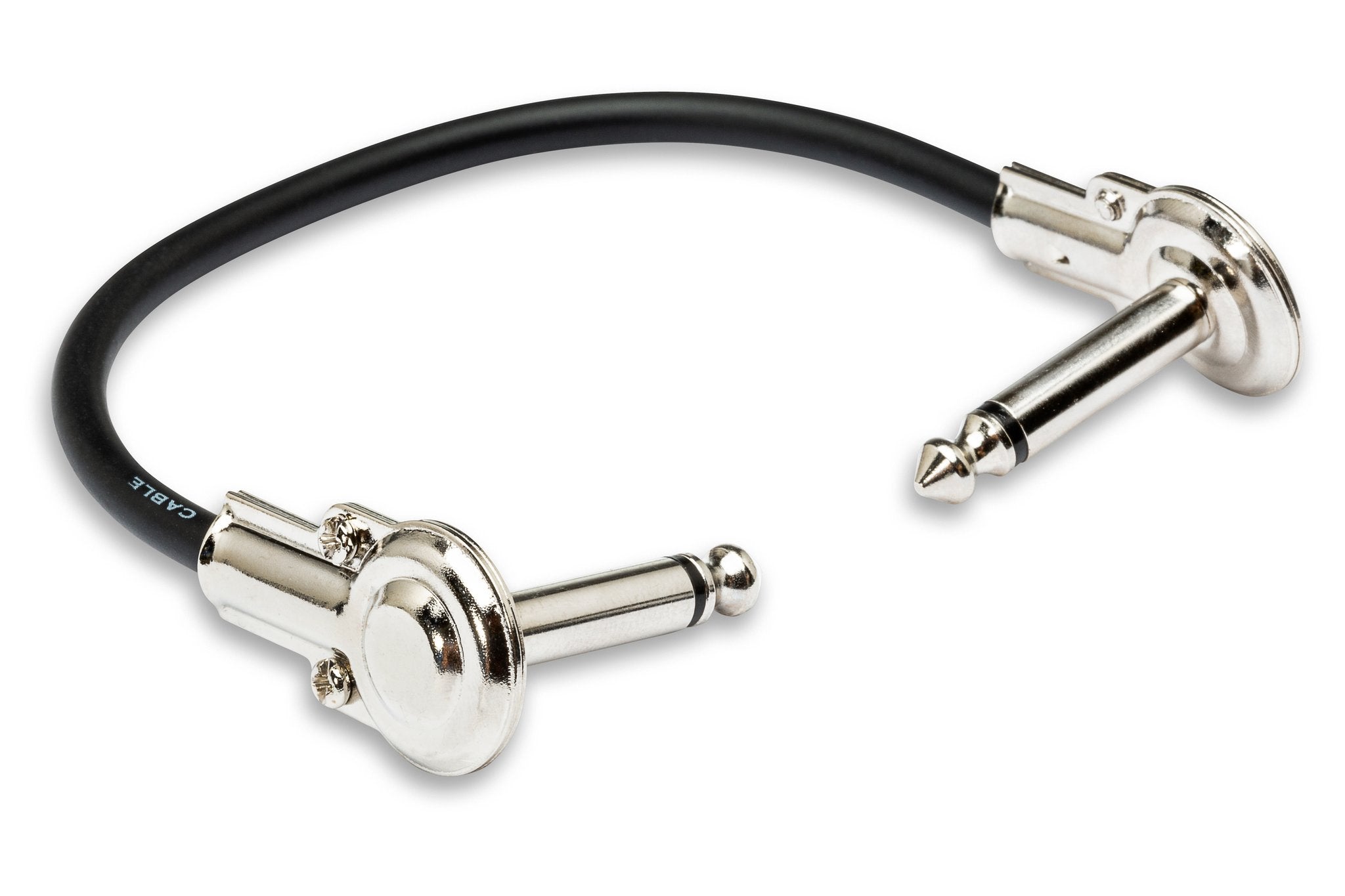 Guitar Patch Cable, Low-profile Right-angle to Same, 6 in, 6 pc - Full