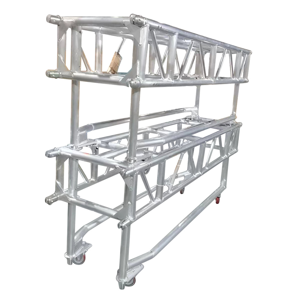 8' FT Pre-Rig Rectangular Truss Segment with Removable Rolling Base System