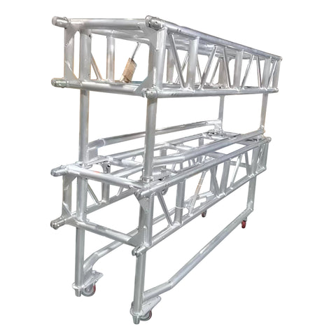 8' FT Pre-Rig Rectangular Truss Segment with Removable Rolling Base System