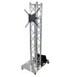 Totem Package - 2 meter 6.56 Ft with 24x30" Base Plate on wheels and TV Braket hold up to 80" TV