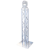 K-Truss 6.56 Lightweight Square Truss Totem Full Package Includes White Scrim, Top Plate and Base Plate