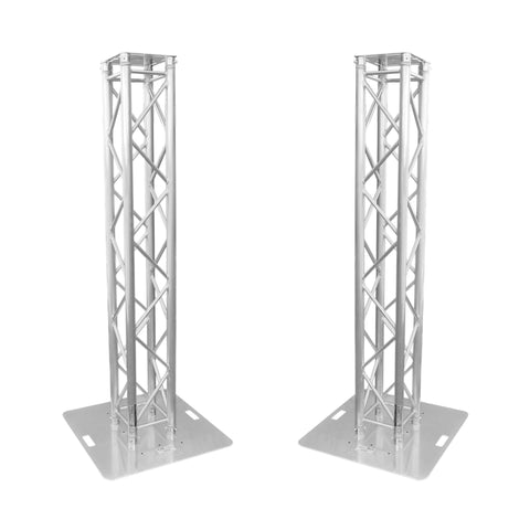 K-Truss 6.56 Lightweight Square Truss Totem Full Package Includes White Scrim, Top Plate and Base Plate
