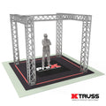Tradeshow Booth 9.42 W X 9.42 L X 9.20 FT H with H Shape Design in center - K SERIES Light Duty