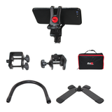 Mobi Buddy Hands Free Mobile Device Clip Kit DJ Cellphone holder Selfie Stick Table Stand Tripod Clamp and Case