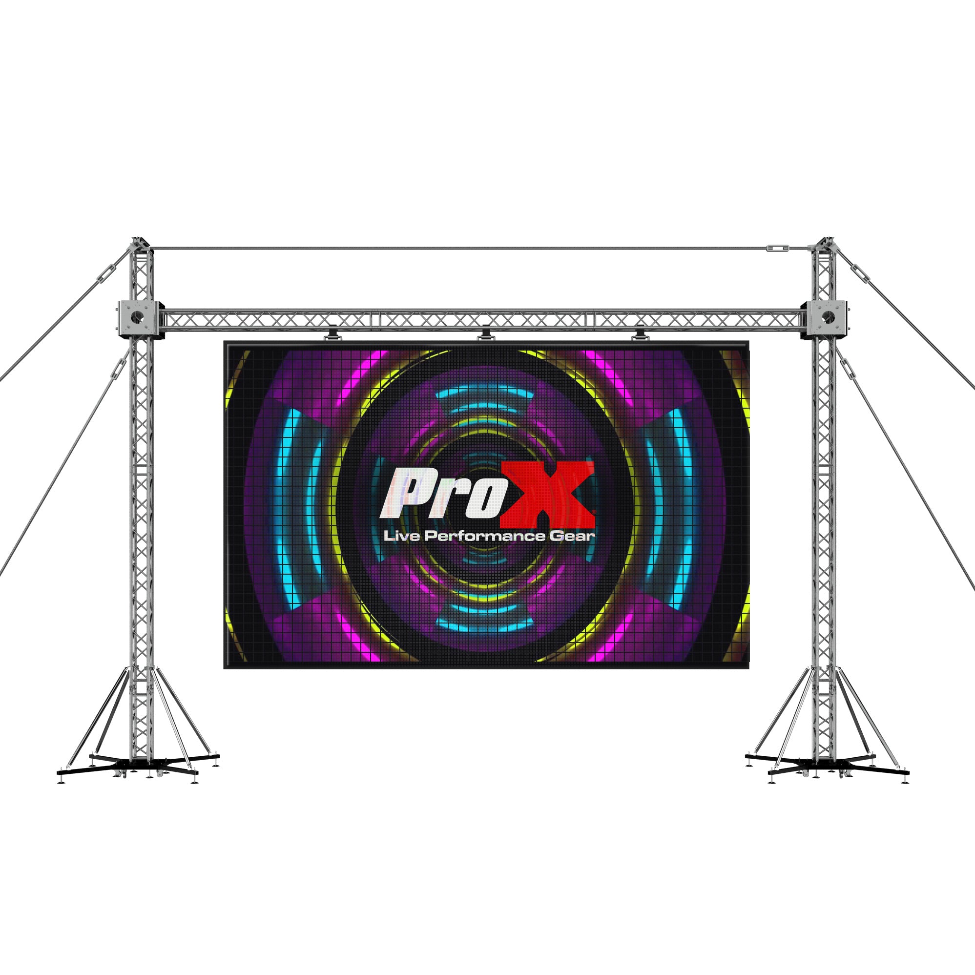 LED Screen Display Panel Video Fly Wall Truss Ground Support System 20'W x 13'H Outdoor w/ Hoist