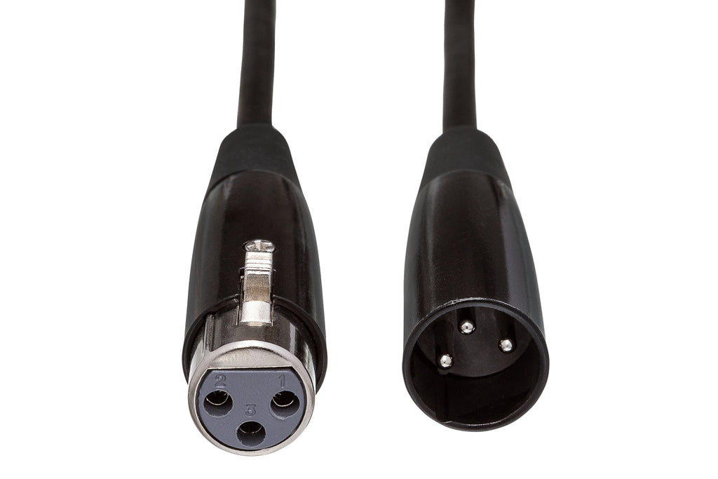 Economy Microphone Cable, Hosa XLR3F to XLR3M - Front