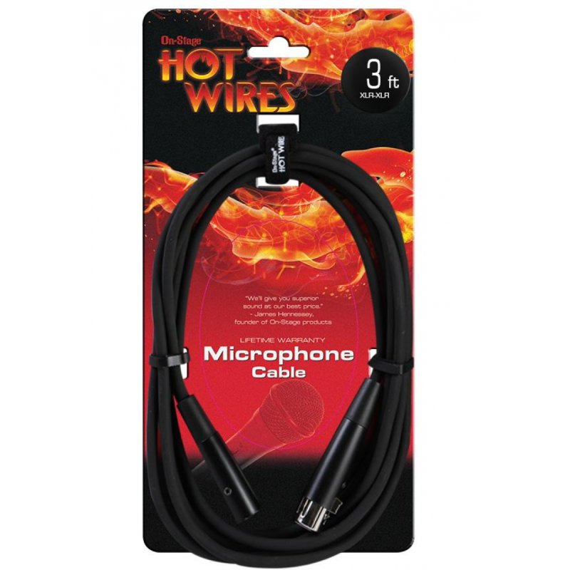 Mic Cable (3', XLR-XLR)