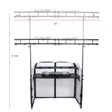 MESA & MESA TRUSS PACKAGE Full DJ Workstation Includes Truss White & Black Scrims and Carry Bag