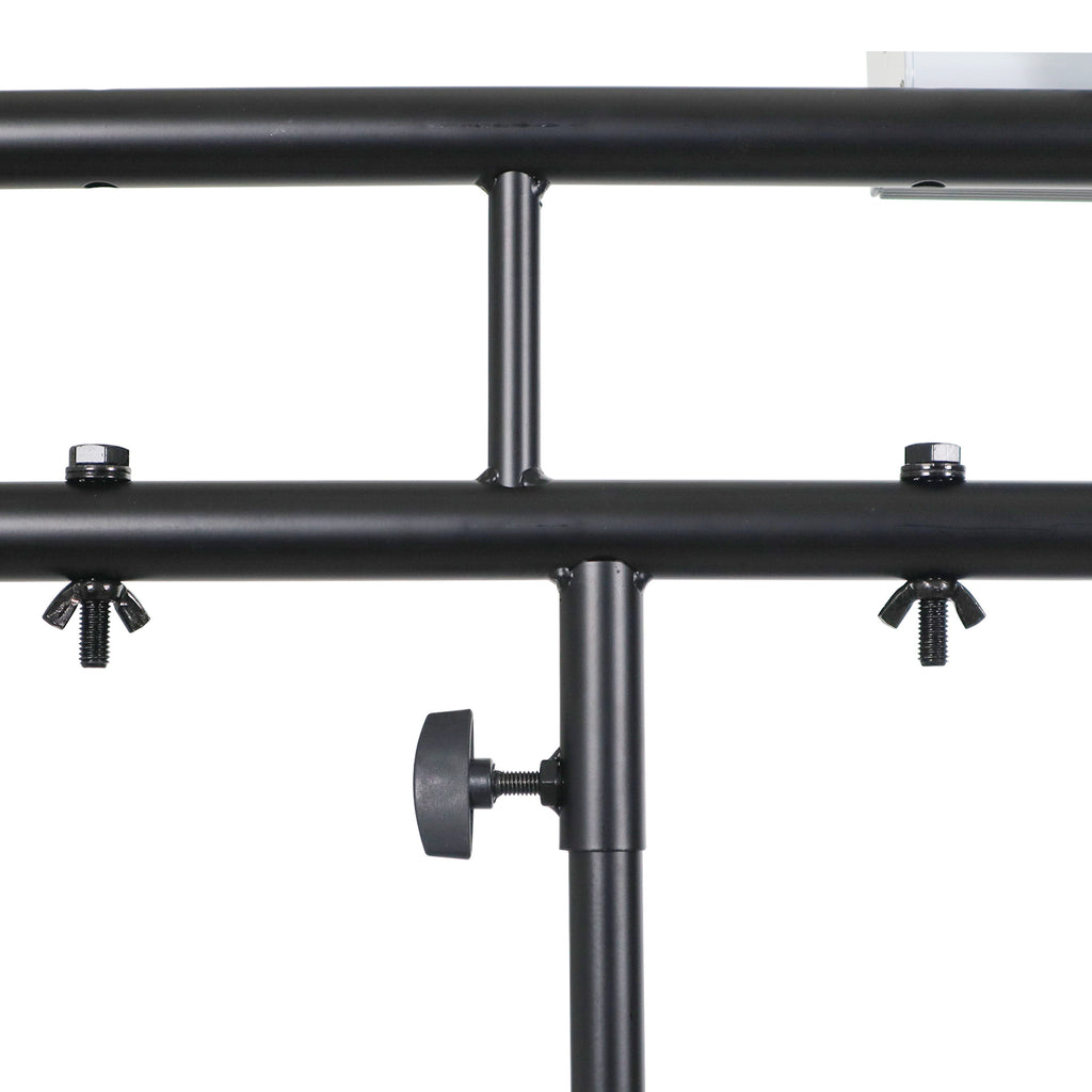 MESA MEDIA & MESA TRUSS PACKAGE Full DJ Workstation Includes Truss TV Bracket Mount White & Black Scrims and Carry Bag