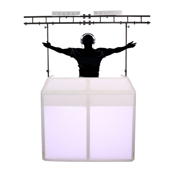 MESA & MESA TRUSS PACKAGE Full DJ Workstation Includes Truss White & Black Scrims and Carry Bag