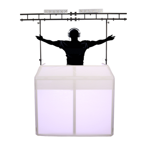 MESA & MESA TRUSS PACKAGE Full DJ Workstation Includes Truss White & Black Scrims and Carry Bag