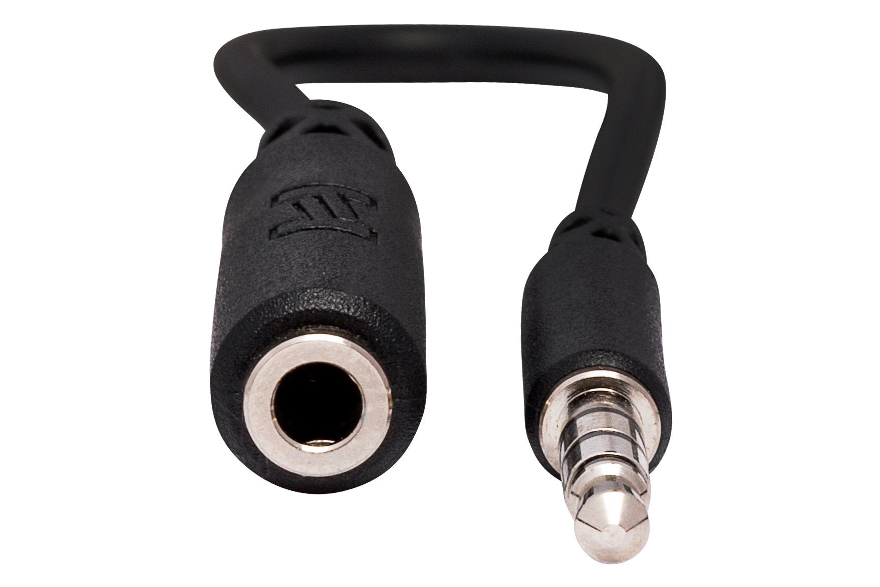 Headphone Adapter, 3.5 mm TRRS to Slim 3.5 mm TRRS - Front