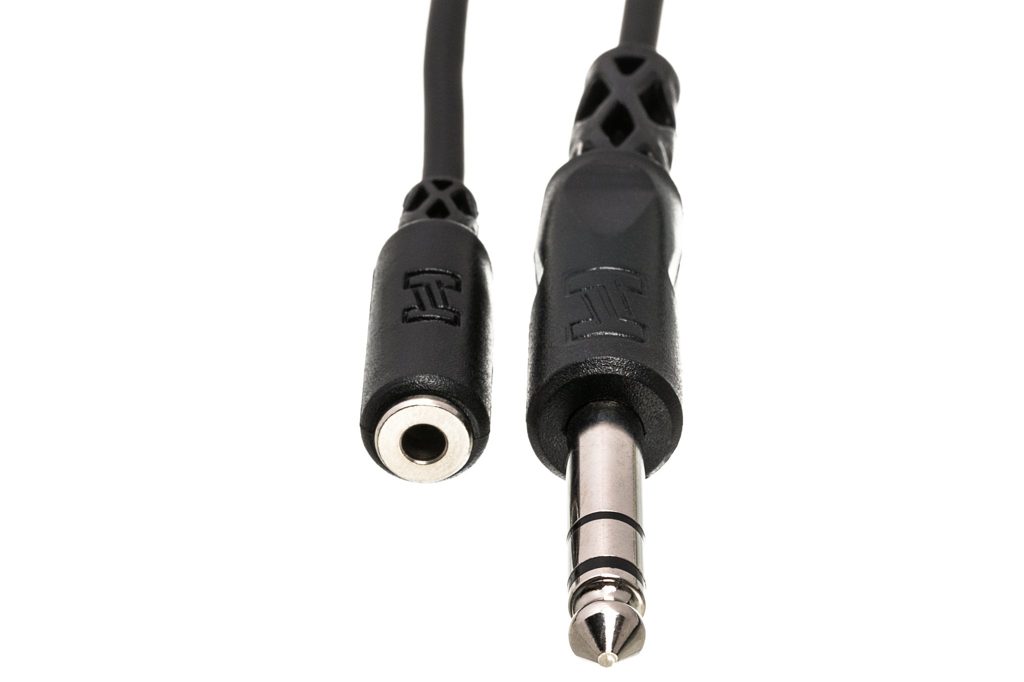 Headphone Adapter Cable, 3.5 mm TRS to 1/4 in TRS - Front