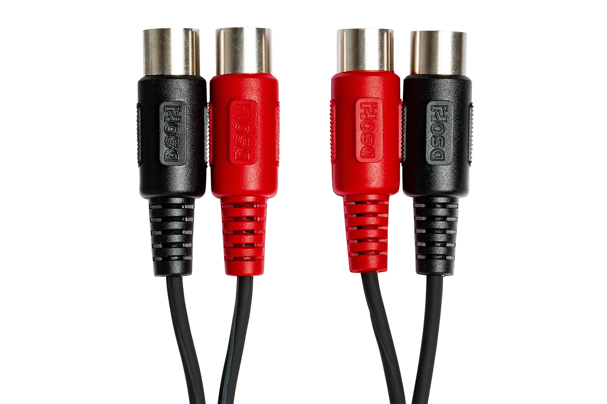 Dual MIDI Cable, Dual 5-pin DIN to Same, 3 m - Connector