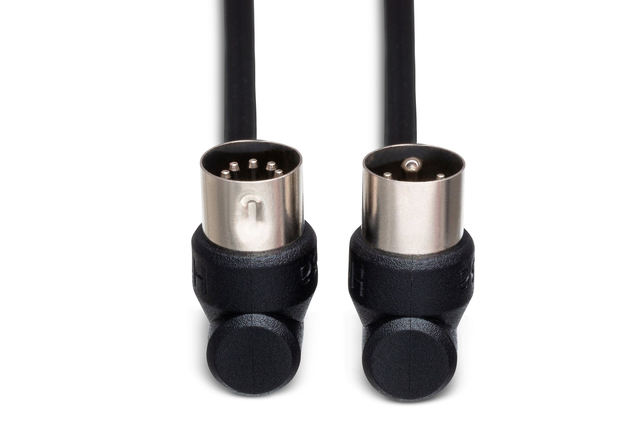 Right-angle MIDI Cable, Right-angle 5-pin DIN to Same - Front
