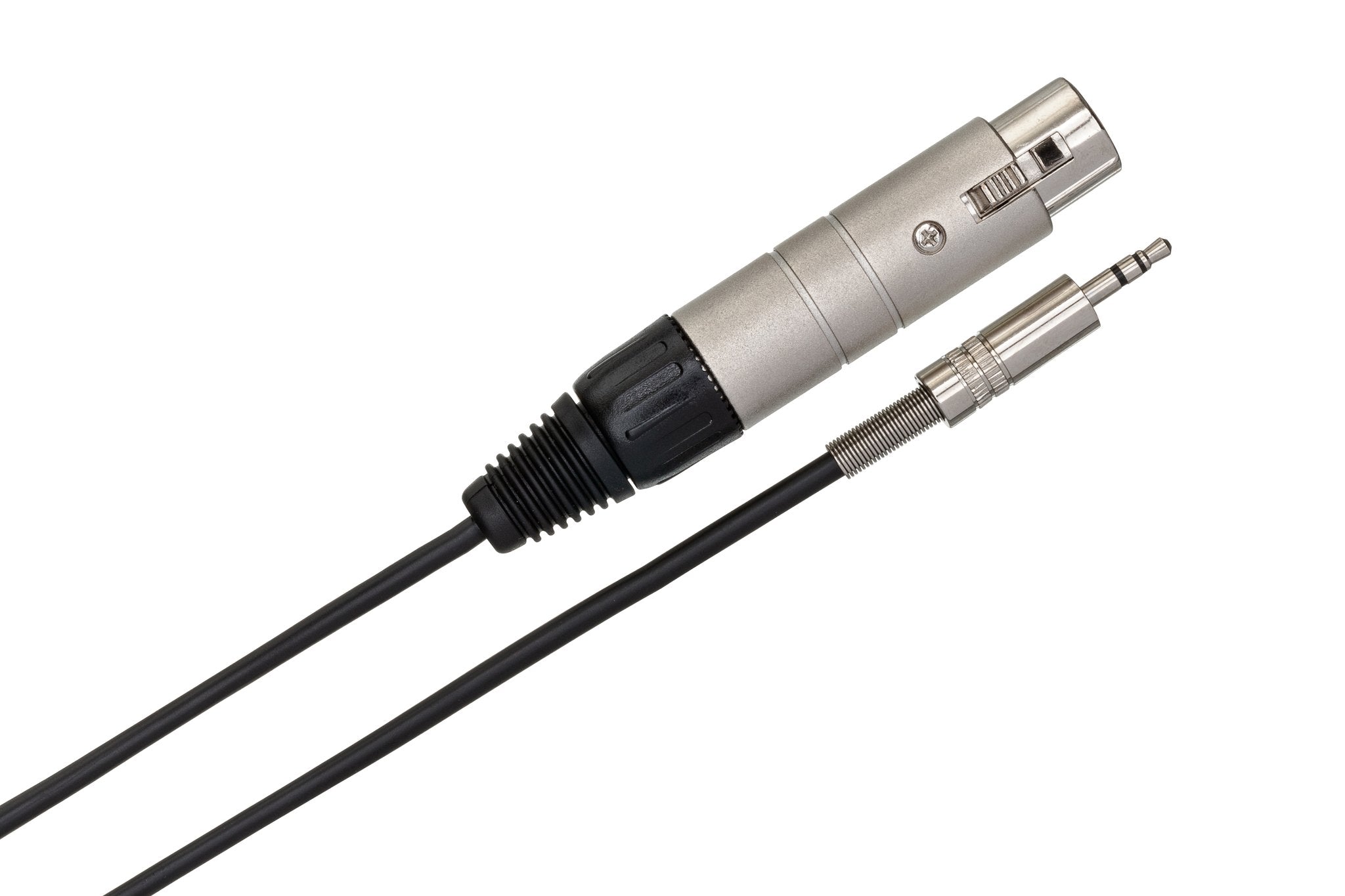 Impedance Transformer, XLR3F to 3.5 mm TRS, 18 in - Angle