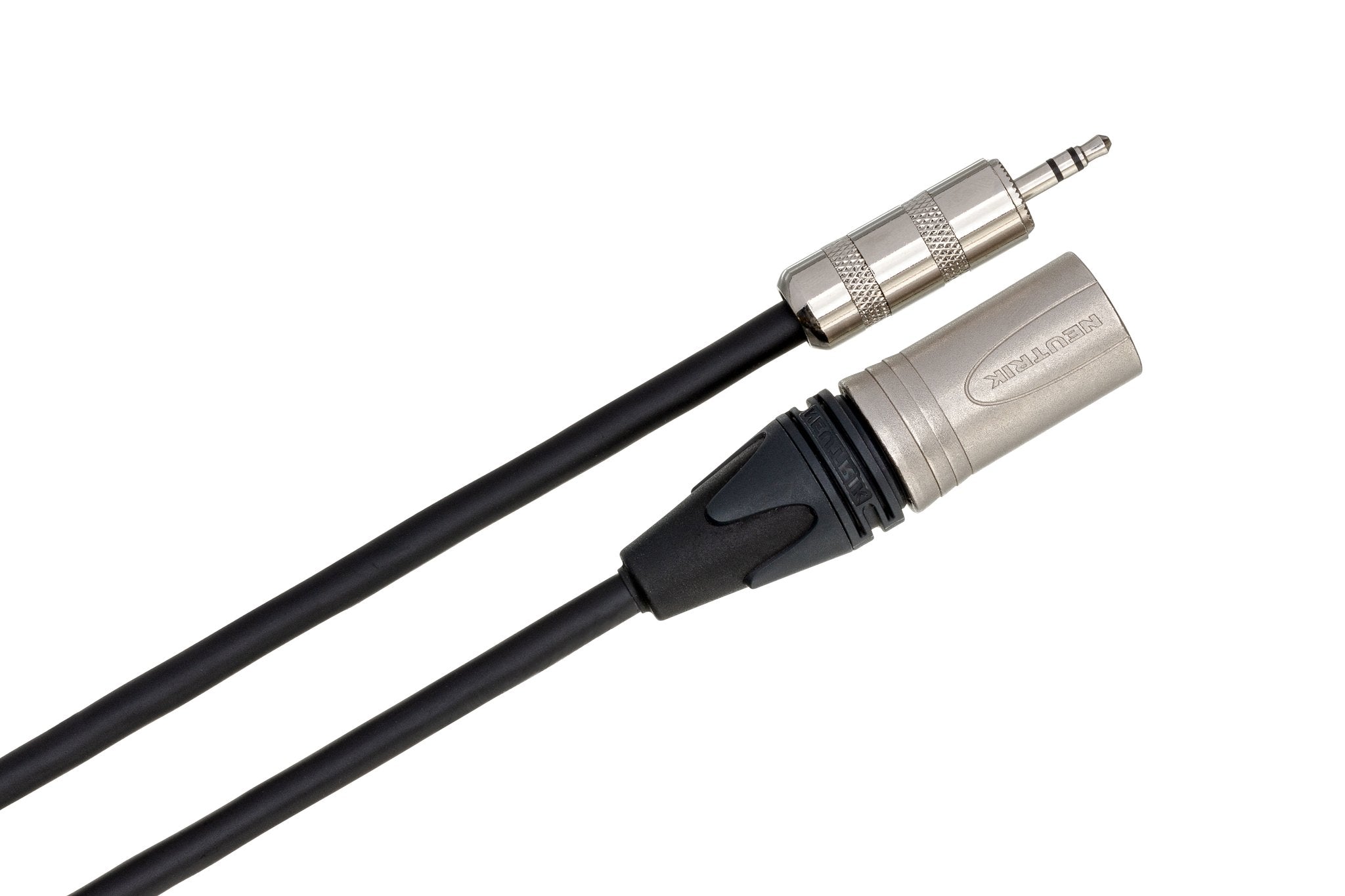 Camcorder Microphone Cable, Hosa 3.5 mm TRS to Neutrik XLR3M - Angle