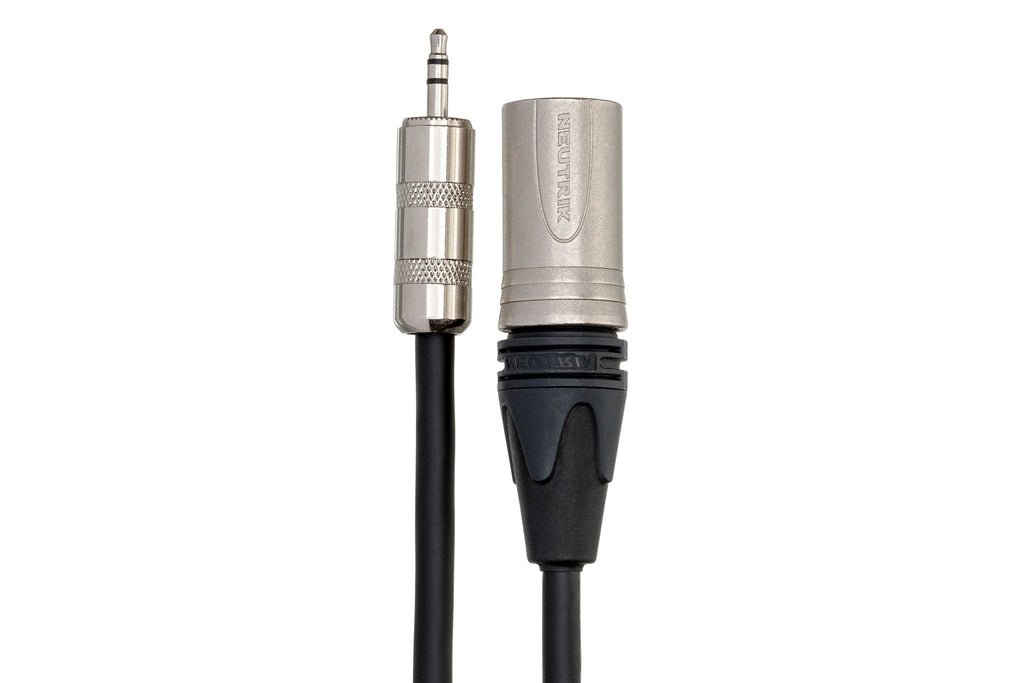 Camcorder Microphone Cable, Hosa 3.5 mm TRS to Neutrik XLR3M - Connector
