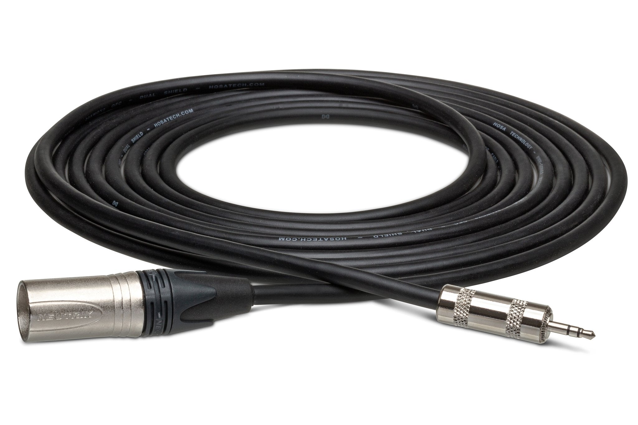 Camcorder Microphone Cable, Hosa 3.5 mm TRS to Neutrik XLR3M - Full