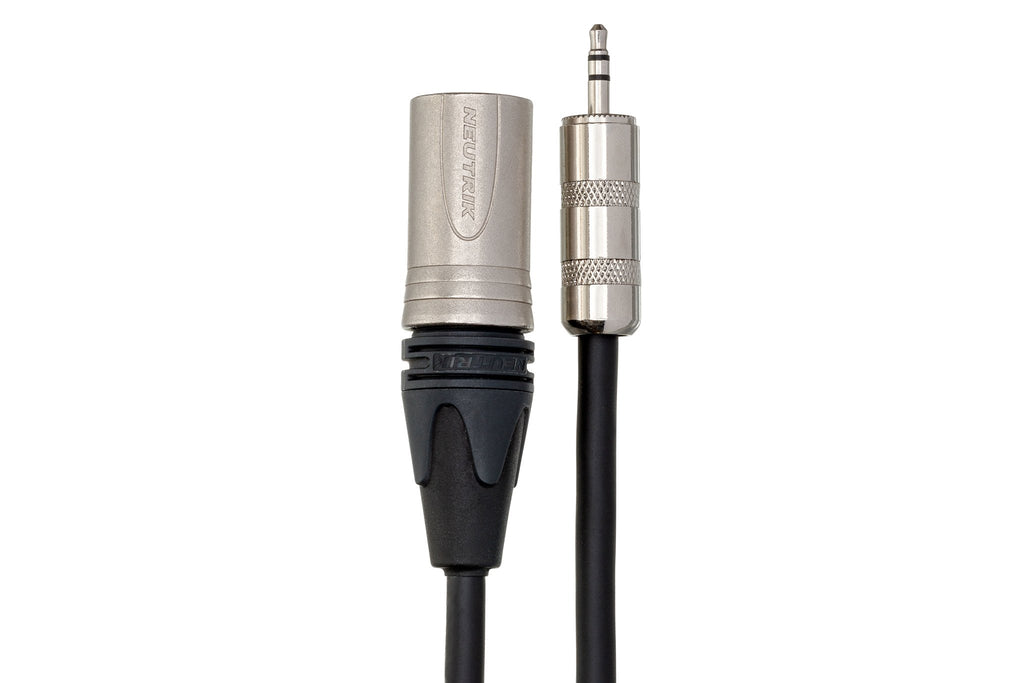 Camcorder Microphone Cable, Hosa 3.5 mm TRS to Neutrik XLR3M - Connector