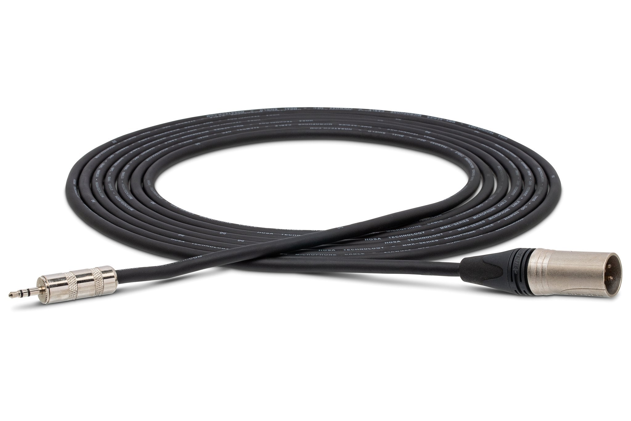 Camcorder Microphone Cable, Hosa 3.5 mm TRS to Neutrik XLR3M - Full