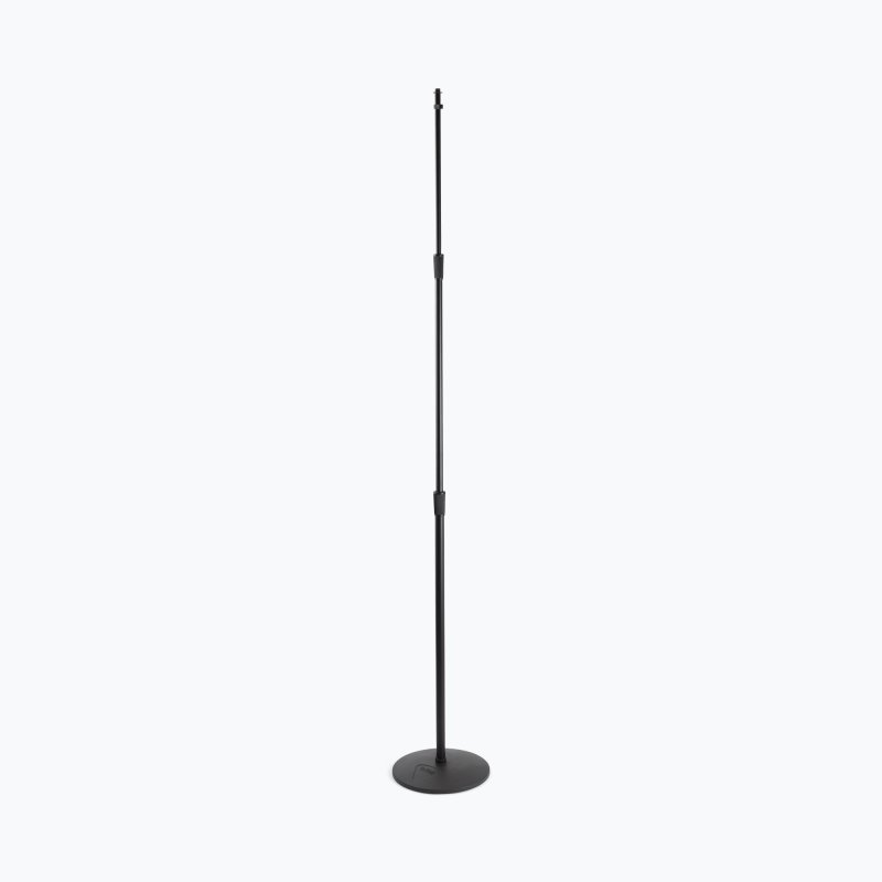 Production-Grade Three-Section Mic Stand with 12" Round Base