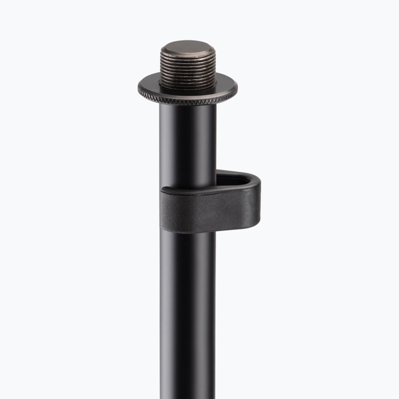 Production-Grade Three-Section Mic Stand with 12" Round Base
