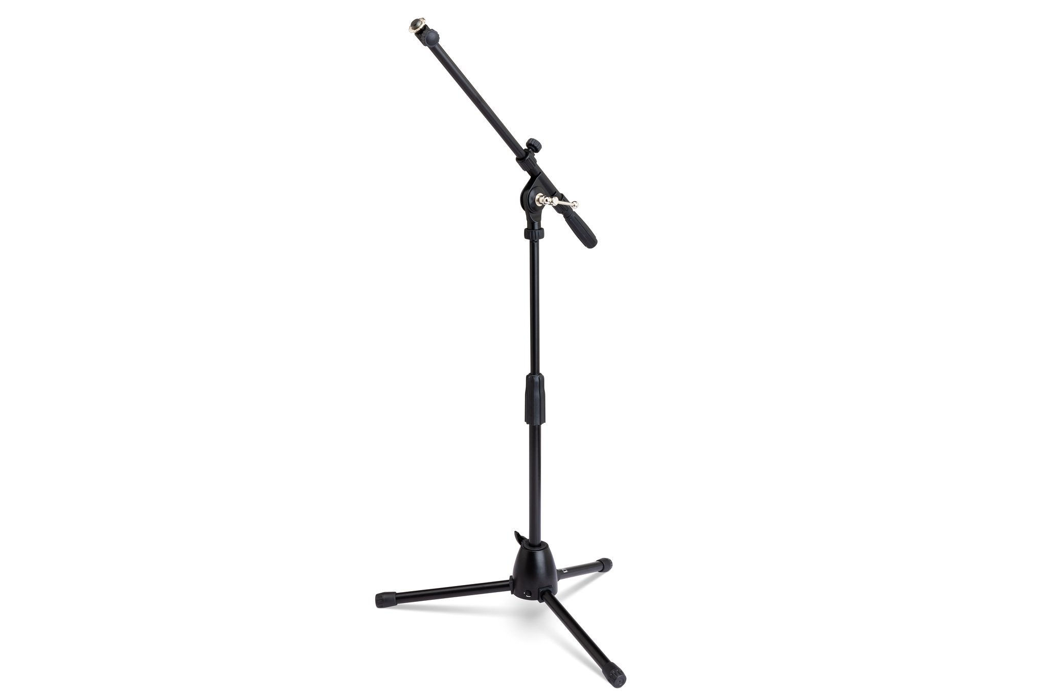 Microphone Stand, Tripod Base, Black - Full