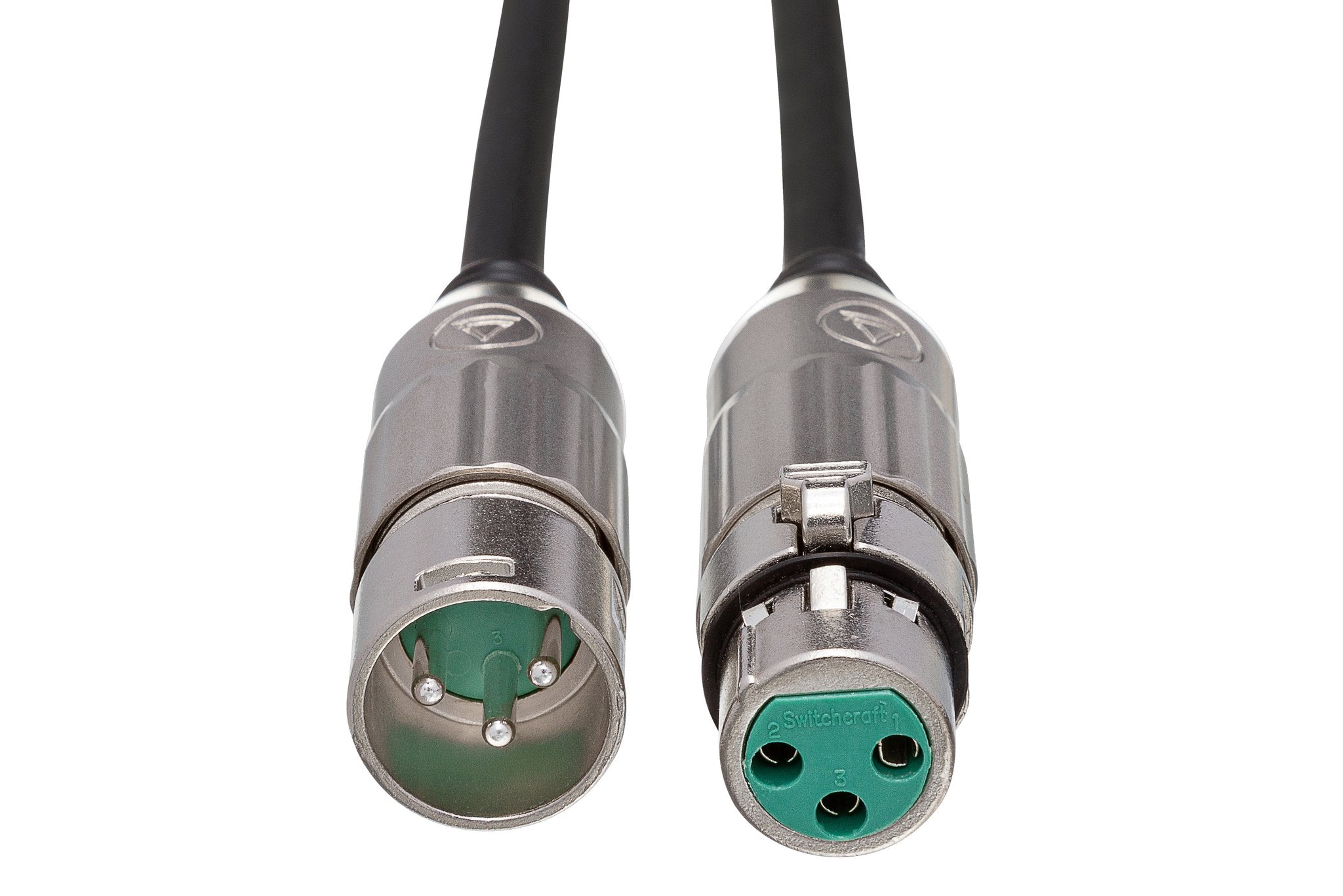 Microphone Cable, Switchcraft XLR3F to XLR3M - Front